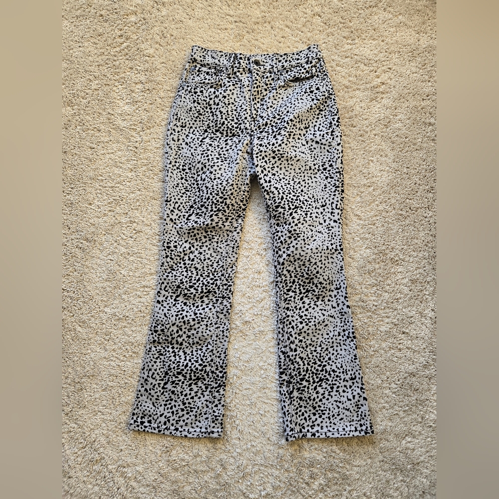 Rag & Bone gray burn out velvet jeans womens 25